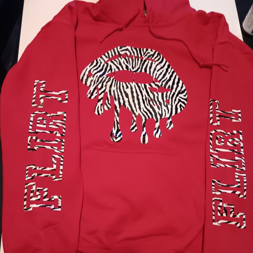 Zebra print hoodie